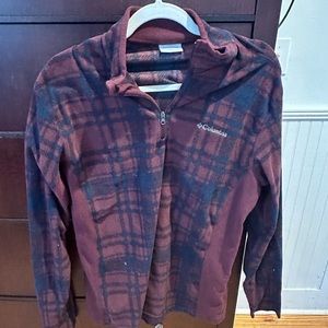 Columbia Women’s Plaid Fleece Quarter Zip